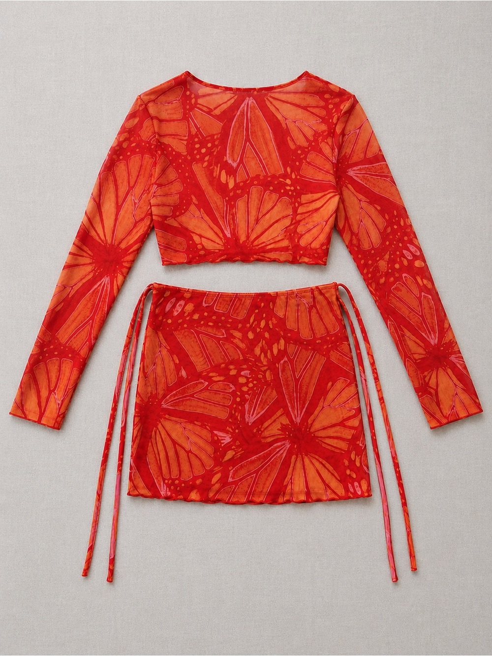 ASOS Mesh Butterfly Print Set - Picture 3 of 3